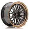 JR Wheels JR10 Matt Black con Aro Bronce