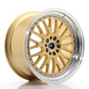 JR Wheels JR10 Gold con Aro Pulido