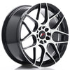 JR Wheels JR18 Black Machined