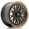 JR Wheels JR10 Matt Black con Aro Bronce