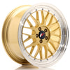 JR Wheels JR23 Gold w/Machined Lip