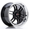 JR Wheels JR7 Glossy Black w/Machined Lip