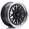 JR Wheels JR10 Matt Black con Aro Pulido