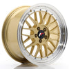 JR Wheels JR23 Gold w/Machined Lip