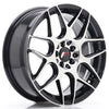 JR Wheels JR18 Black Machined