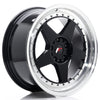 JR Wheels JR6 Glossy Black w/Machined Lip