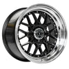 59º North Wheels D-010 Gloss Black/Polished Lip