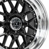 59º North Wheels D-010 Gloss Black/Polished Lip