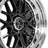 59º North Wheels D-010 Gloss Black/Polished Lip