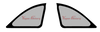Ventanas de puerta traseras de R33 Coupe de policarbonato termoformado